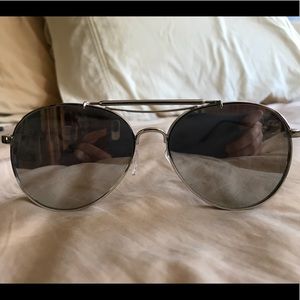 Silver Reflective Sunglasses